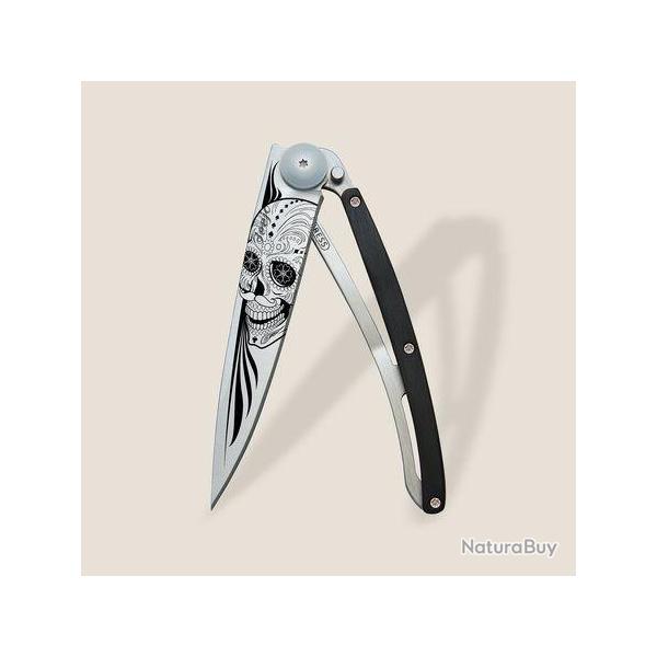 Couteau Deejo Titane 37G - Ebne - Latino Skull