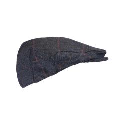 Casquette enfant Tweed bleu Élégance coupe vintage cm