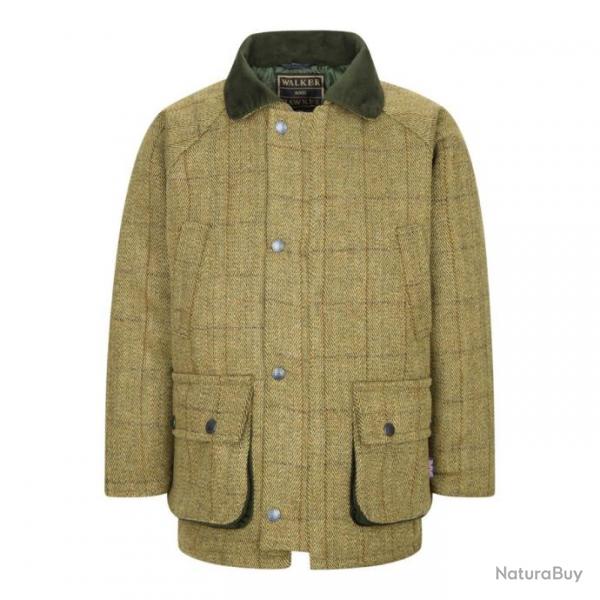 Manteau enfant en tweed - Vert clair 4/5 ans