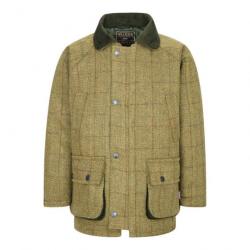 Manteau enfant en tweed - Vert clair 5/6 ans