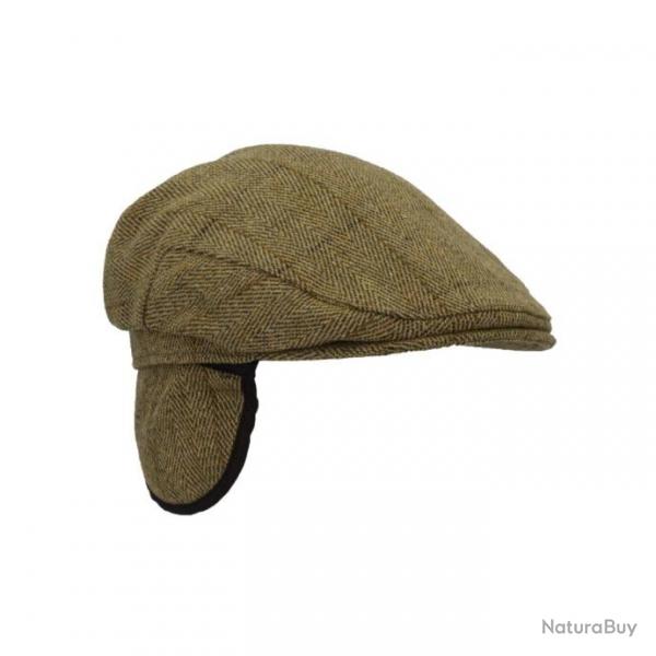 Casquette  rabat tweed clair H F oreillettes cm