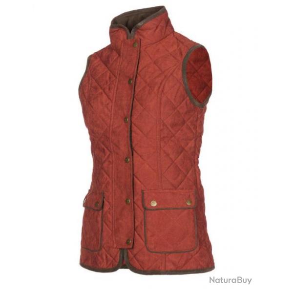 Gilet matelass femme Rouge brique