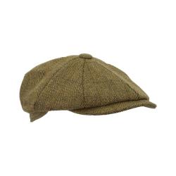 Casquette Bakerboy tweed clair 61