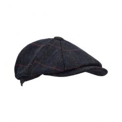 Casquette Bakerboy tweed bleu Homme et Femme 61