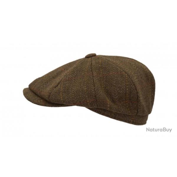 Casquette Bakerboy tweed marron Homme et Femme 61