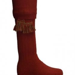 Chaussettes rouges + garters - Homme L