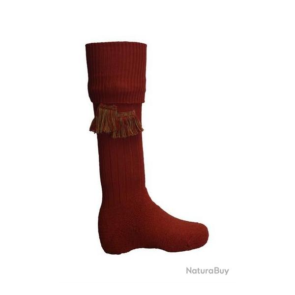 Chaussettes rouges + garters - Homme L