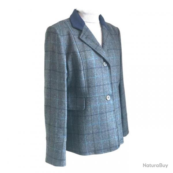 Veste blazer tweed femme Donna Teal Earth