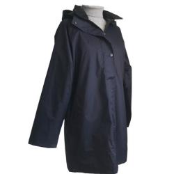 Imperméable Oxford bleu femme