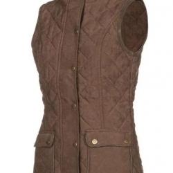 Gilet matelassé femme - Chocolat 44