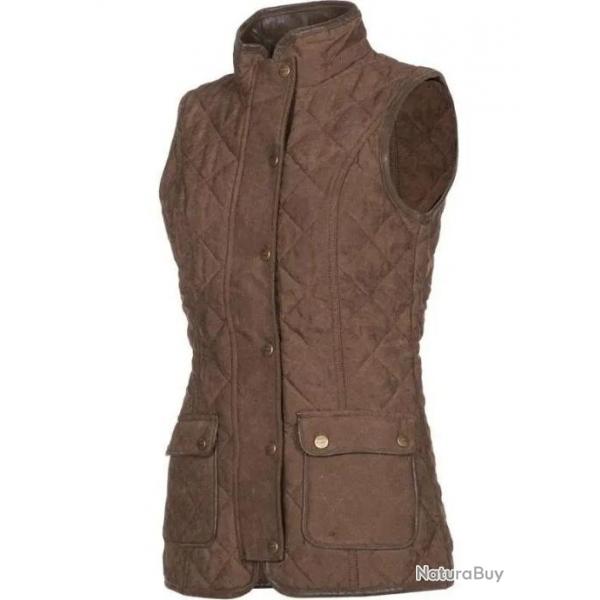 Gilet matelass femme - Chocolat 44