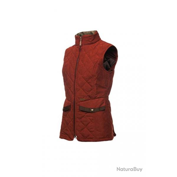 Gilet matelass femme Rouge brique