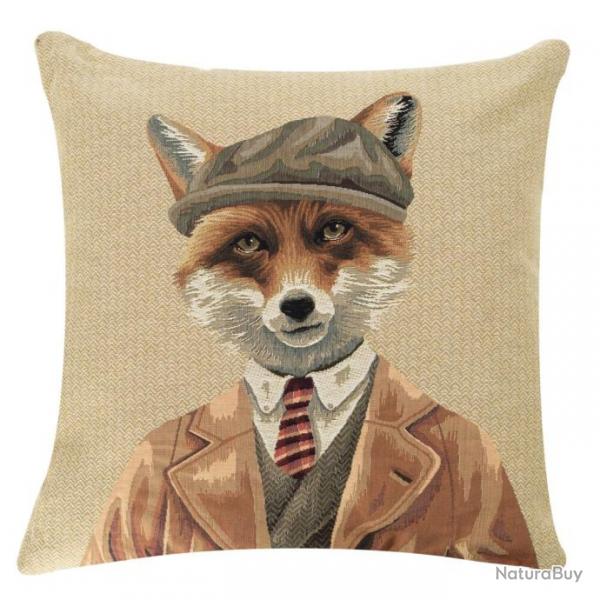 Coussin renard  casquette