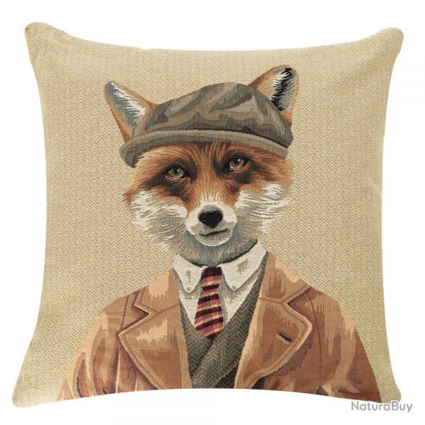 Coussin renard  casquette