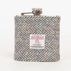 Flasques en tweed Harris Herringbone gris