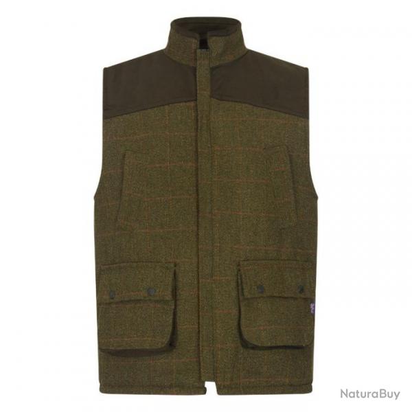 gilet en tweed vert fonc homme paules moleskine