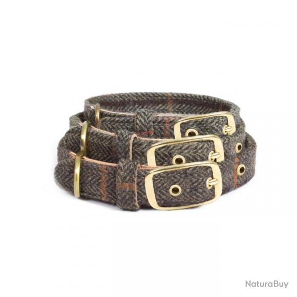 Collier pour chien en tweed M