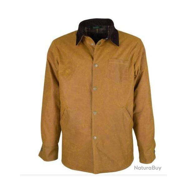 Veste surchemise homme huile jaune moutarde