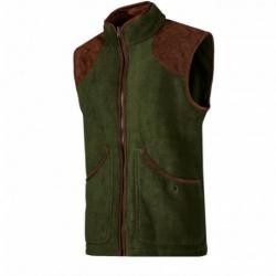 Gilet polaire homme vert forêt