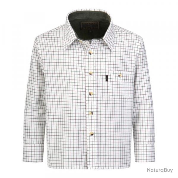 Chemise enfant  carreaux verts 9/10 ans