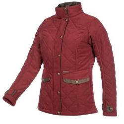 Veste matelassée Halifax femme Bordeaux et tweed