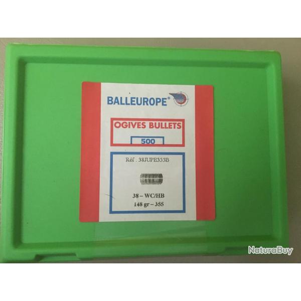 Ogives Balleurope .38 WC/HB 148gr