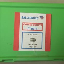 Ogives Balleurope .38 WC/BB 148gr