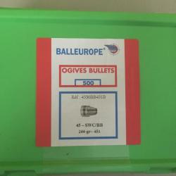 Ogives Balleurope 45 SWC/BB 200gr