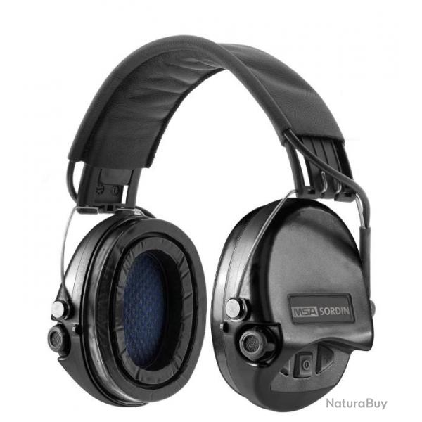 Casque Actif Supreme Pro noir MSA Sordin + coussinet