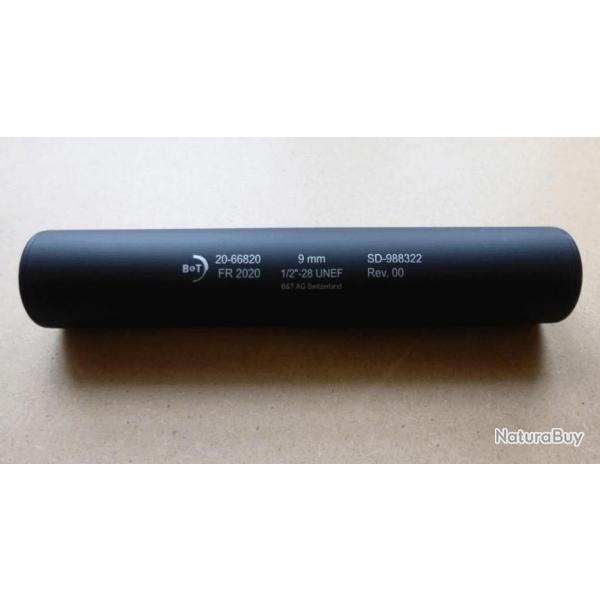 Modrateur de son B&T - CARBINE Suppressor - Cal. 9x19 - filetage 1/2-28