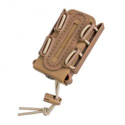 Porte chargeur G-CODE - Pistolet - Scorpion Soft Shell - Short Tan Clip P1 molle + couplage