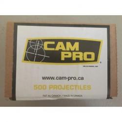 Ogives Cam Pro 10mm/40 180gr FCP RN - lot de 500 -