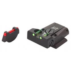 Hausse pour Ruger P85-89 avec insert fibre optique - LPA