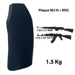 Plaque balistique NIJ III+ MSC Simple curve