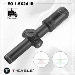 T-Eagle Lunette De Visée EO 1-5X24 IR Sans Montage Paiement en 3 ou 4 fois - LIVRAISON GRATUITE !!