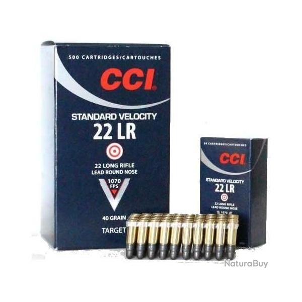 Cartouches CCI 22LR Standard - Lot de 500 cartouches