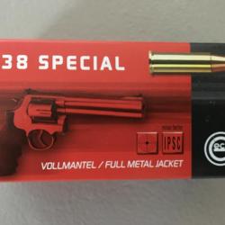 Cartouches Geco 38 special FMJ - boite de 50