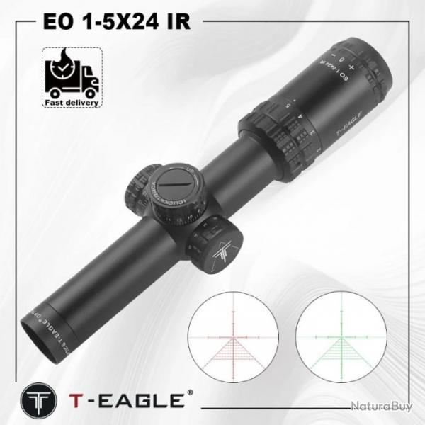 T-Eagle Lunette De Vise EO 1-5X24 IR 20MM Haut Paiement en 3 ou 4 fois -