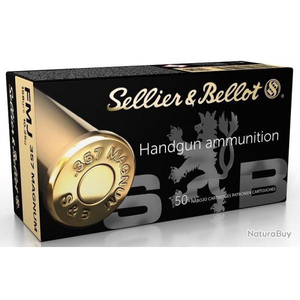 Sellier & Bellot - cal. 357 Mag - 158gr FMJ - boite de 50