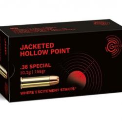 Cartouches Geco - cal. 38 special - 158gr - JHP Hollow Point - lot de 500