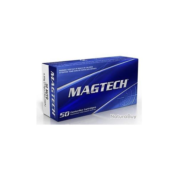 Cartouches Magtech - Cal. 32 Auto - FMJ - boite de 50