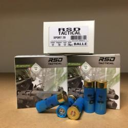 Lot de 500 cartouches RSD Tactical 12/70 balle sport 28gr