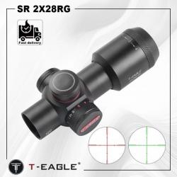 T-Eagle Lunette De Visée 2X28 RG Sans Montage Paiement en 3 ou 4 fois - LIVRAISON GRATUITE !!