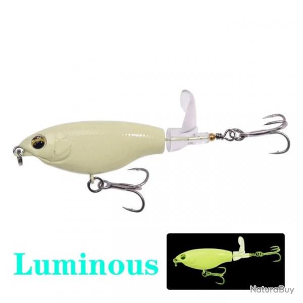 Leurre de surface crankbait PROLR queue rotative 7,5 cm - D