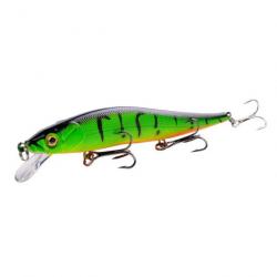 Leurre flottant Minnow Crankbait wobblers 3D 12 cm - C