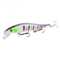 Leurre flottant Minnow Crankbait wobblers 3D 12 cm - F