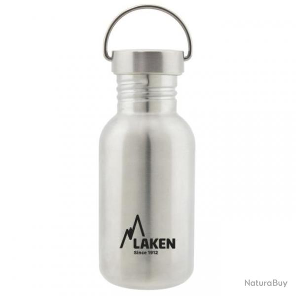 Gourde Laken Basic Steel 0,5L inox avec bouchon inox Vintage