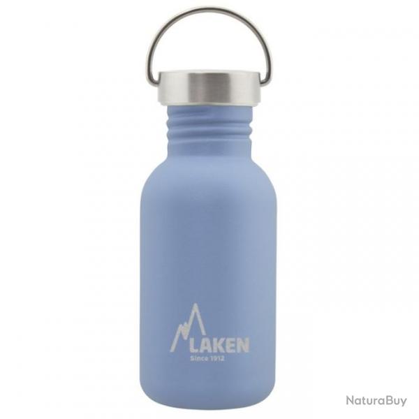 Gourde Laken Basic Steel 0,5L bleue avec bouchon inox Vintage