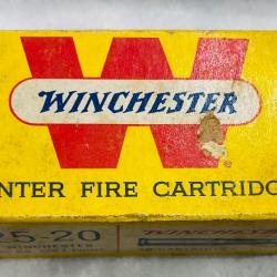 MUNITIONS WINCHESTER CALIBRE 25-20