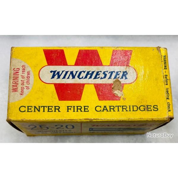 MUNITIONS WINCHESTER CALIBRE 25-20